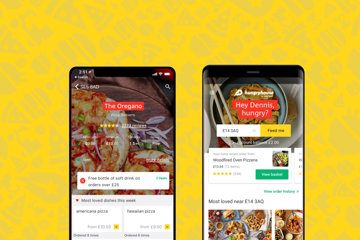 Personalisation - hungryhouse